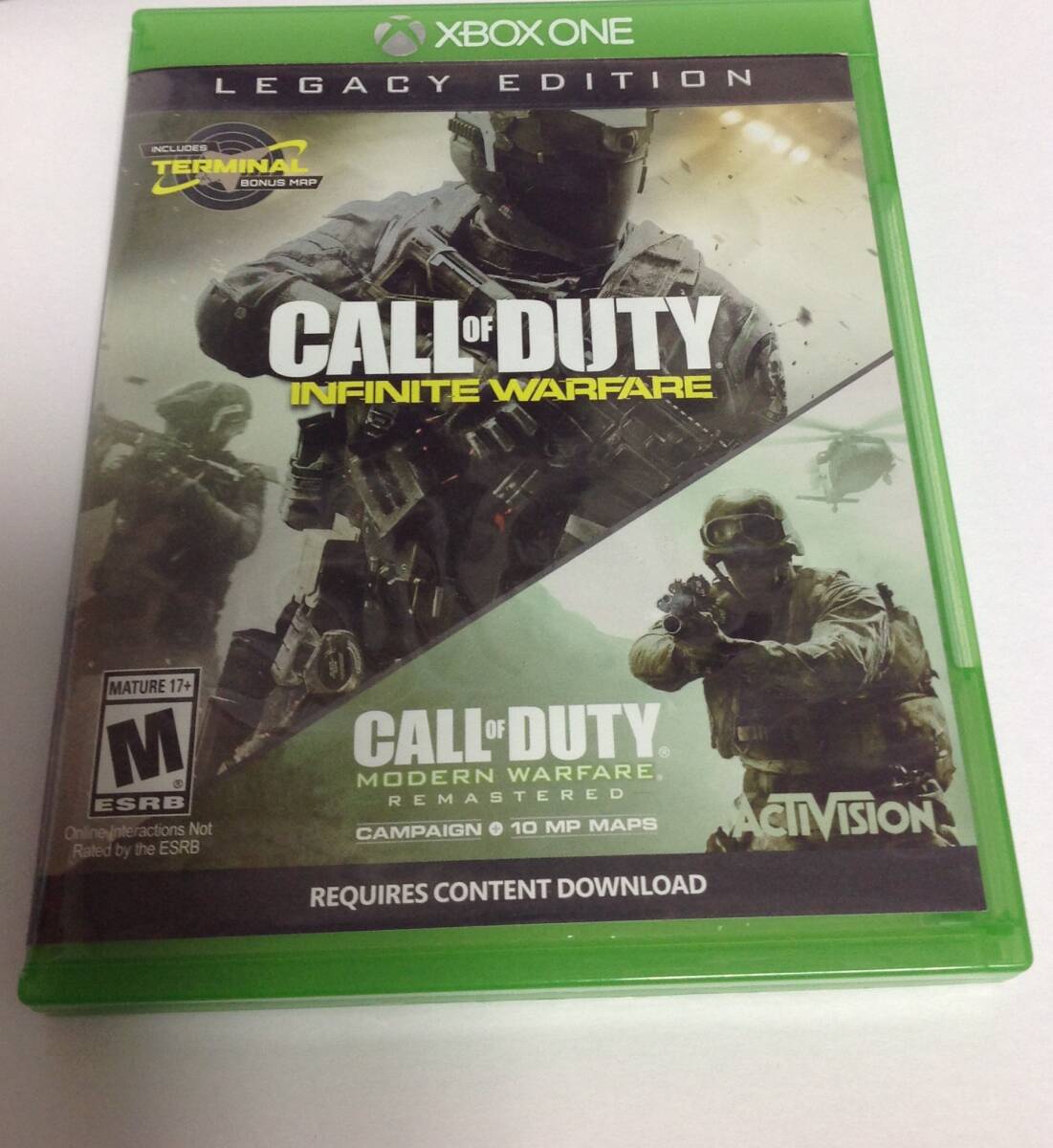 中古品 北米版 Xbox Oneソフト 2枚セット コール オブ デューティ CoD:IW / WWII_画像7