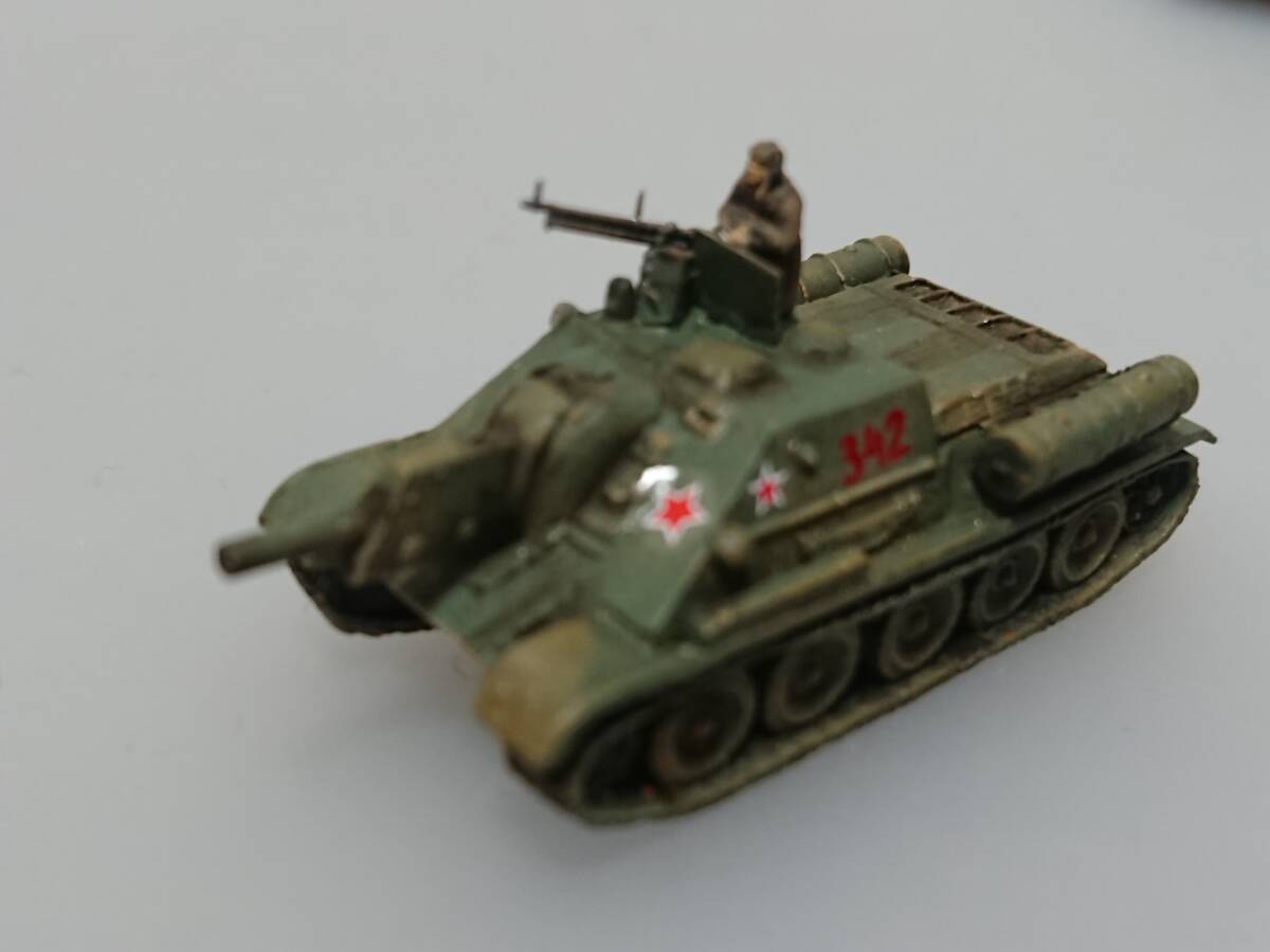 1/144完成品　ISU152重自走砲＆IS-2＆Su-122自走砲＆T-34-76＆＆￥＆ZIS-5/対空砲「オーデルナイセの戦い/ジューコフの斧10」_画像7