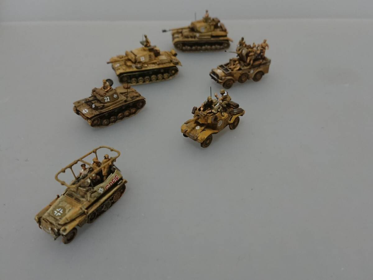 1/144完成品　Sdkfz250-3GREIF/砂漠の狐？＆Ⅳ号F型＆Ⅲ号L型＆Ⅱ号F型＆ホルヒ野戦/対空砲＆P204ｆ自走砲「DAK/一翼包囲攻撃8」_画像10