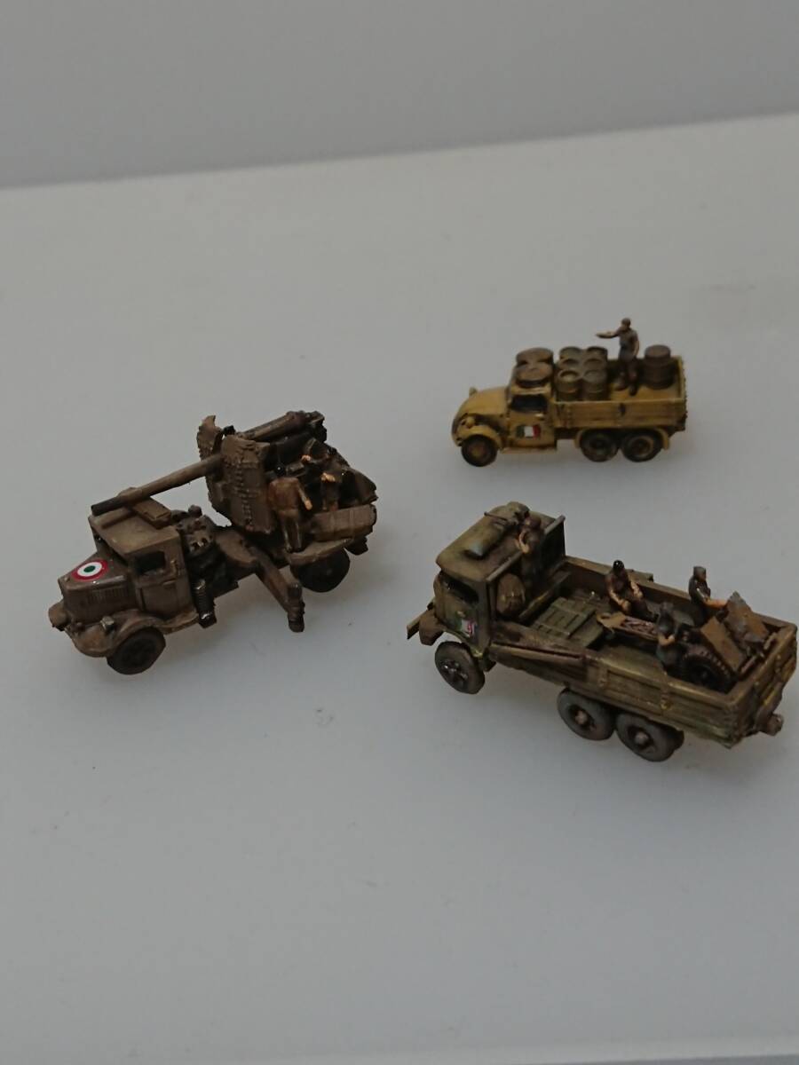 1/144完成品　ランチア3Ro対空砲＆M40セモベンテ＆M13カーロアルマート＆TL-37野戦車＆フィアット626＆タトラT「砂漠のイタリア軍3」_画像8