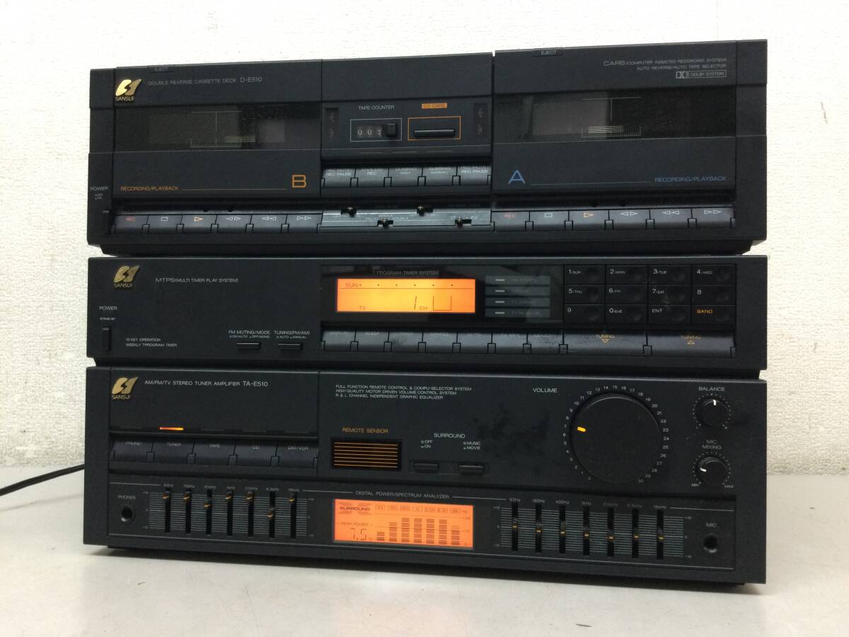 SANSUI サンスイ コンポーネントシステム TA-E510 D-E510_画像1