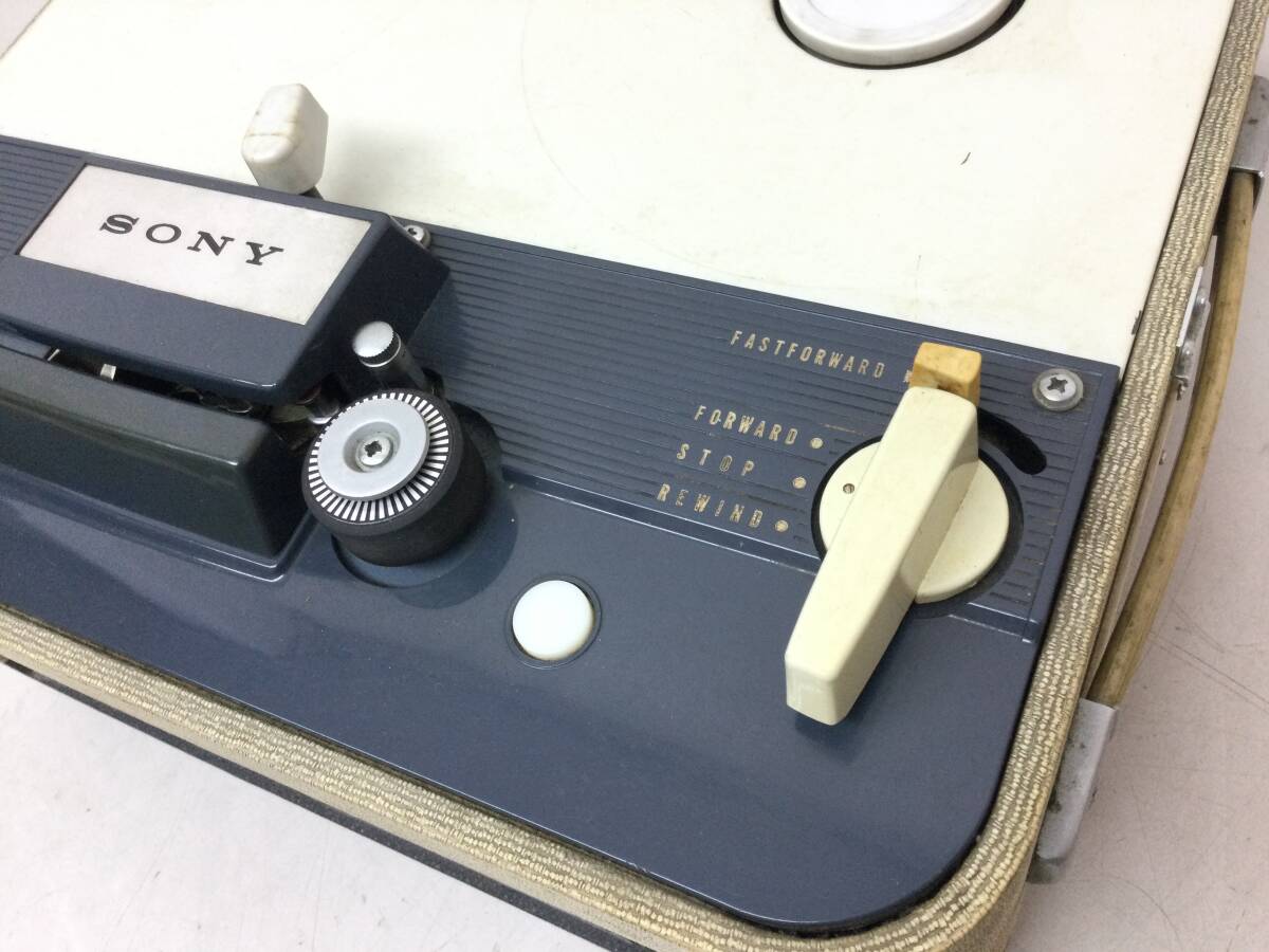 SONY ソニー オープンリール テープレコーダー TC-102 昭和レトロ ACアダプター欠品の画像4