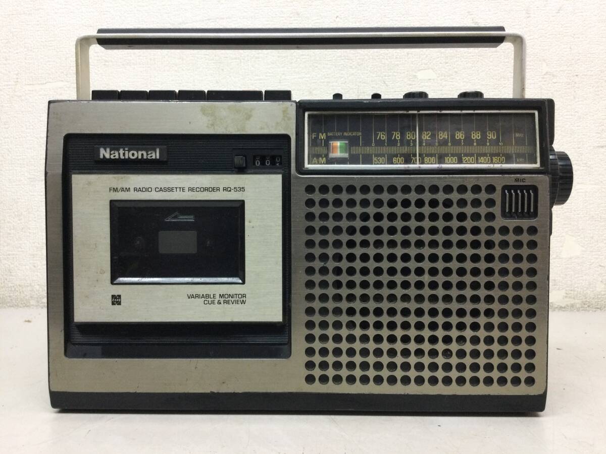 National ナショナル ラジオカセットレコーダー RQ-535 昭和レトロ_画像1