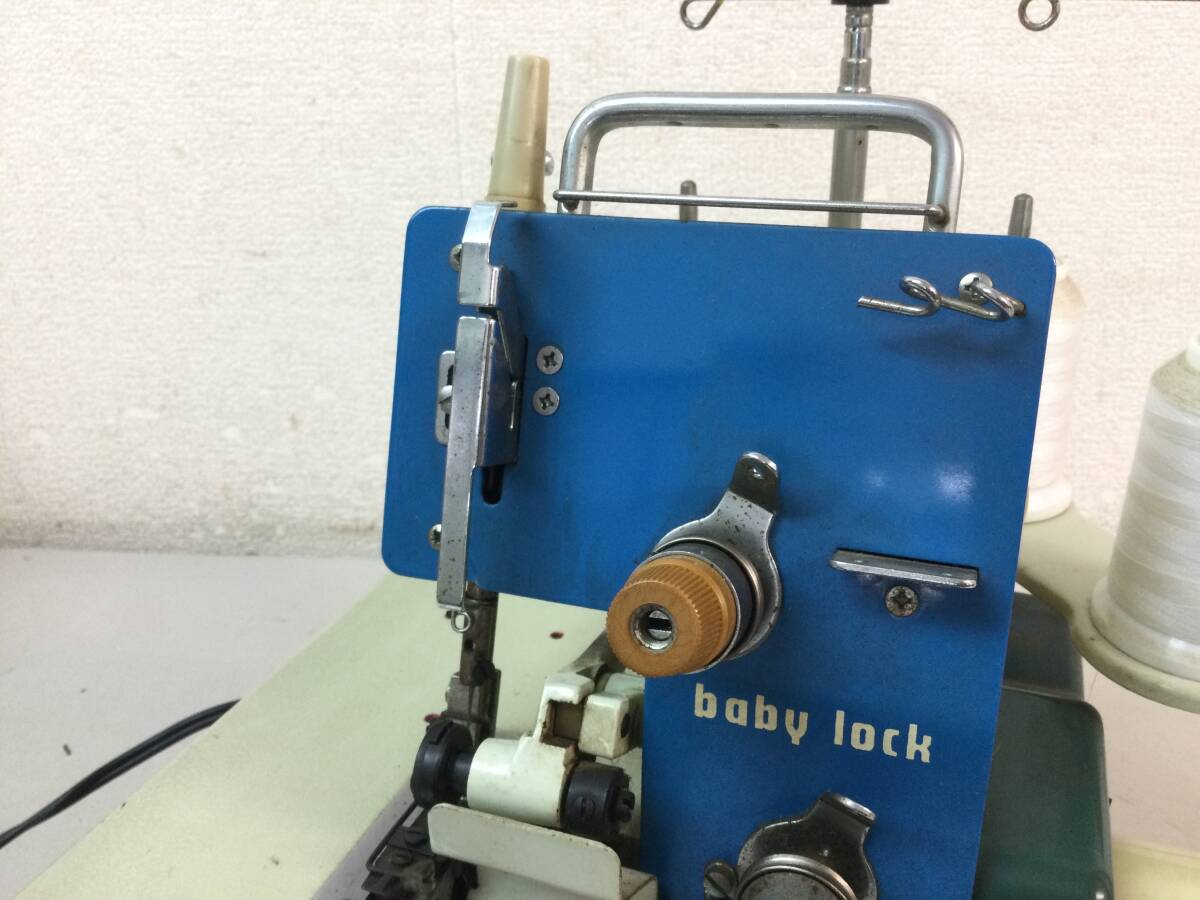 JUKI ジューキ baby lock ベビーロック BL3-406 ロックミシン アンティーク レトロ ハンドクラフト 手工芸 刺繍 ジャンクの画像2