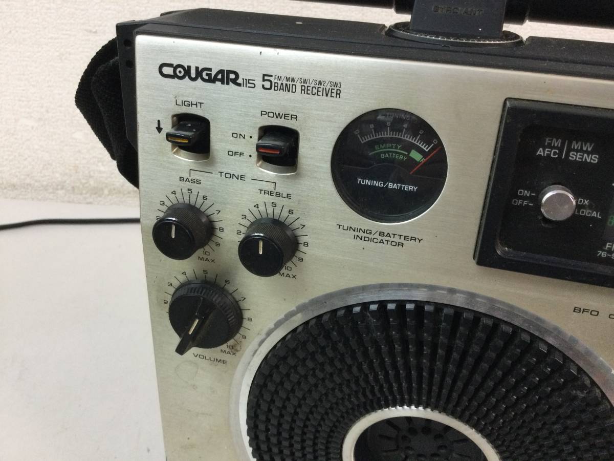 National Panasonic RF-1150 COUGAR 115 クーガ ラジオ レトロ_画像3