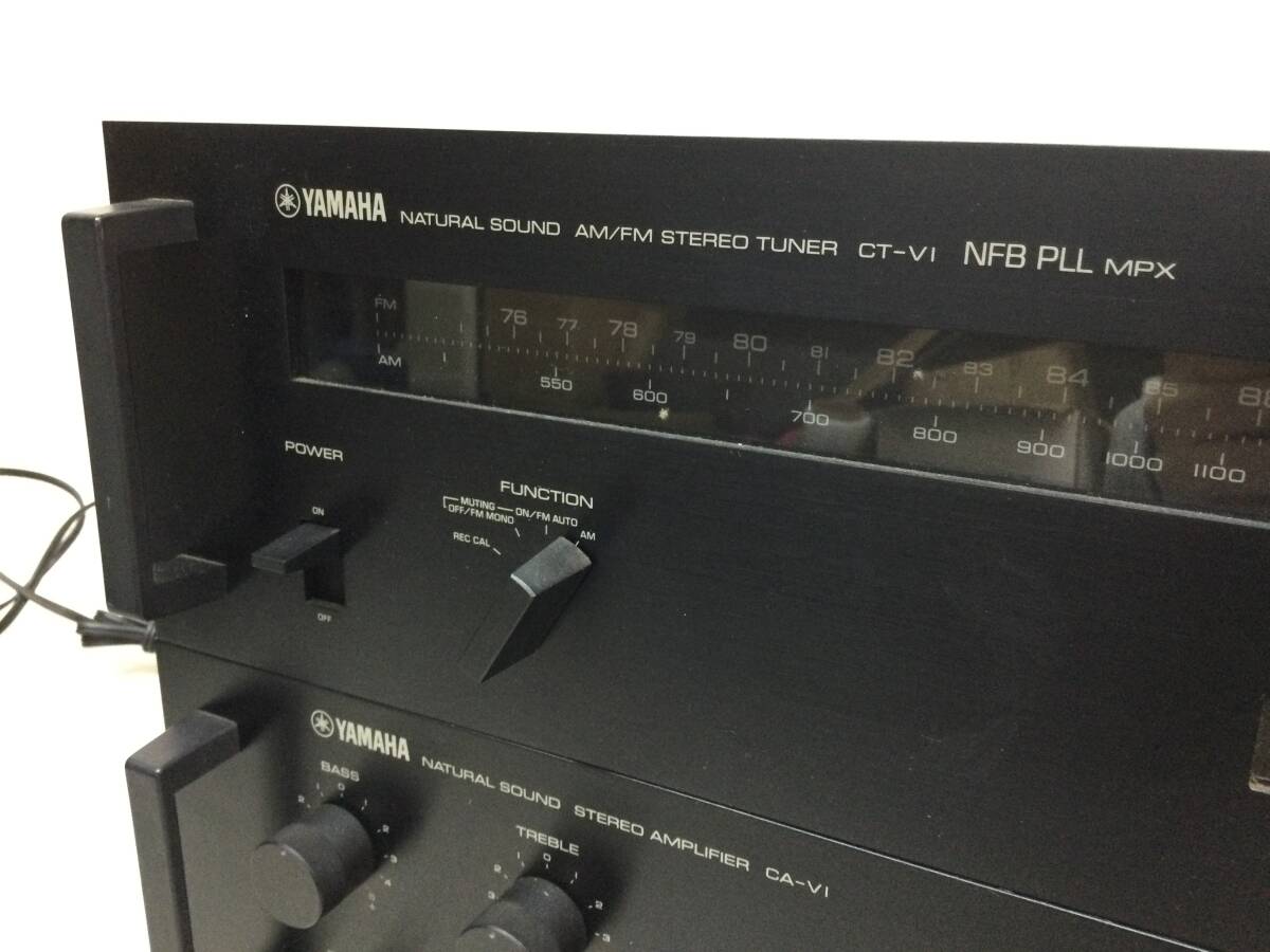 YAMAHA ヤマハ NSシリーズ プリメインアンプ CA-VI AM/FM ステレオチューナー CT-VIの画像2