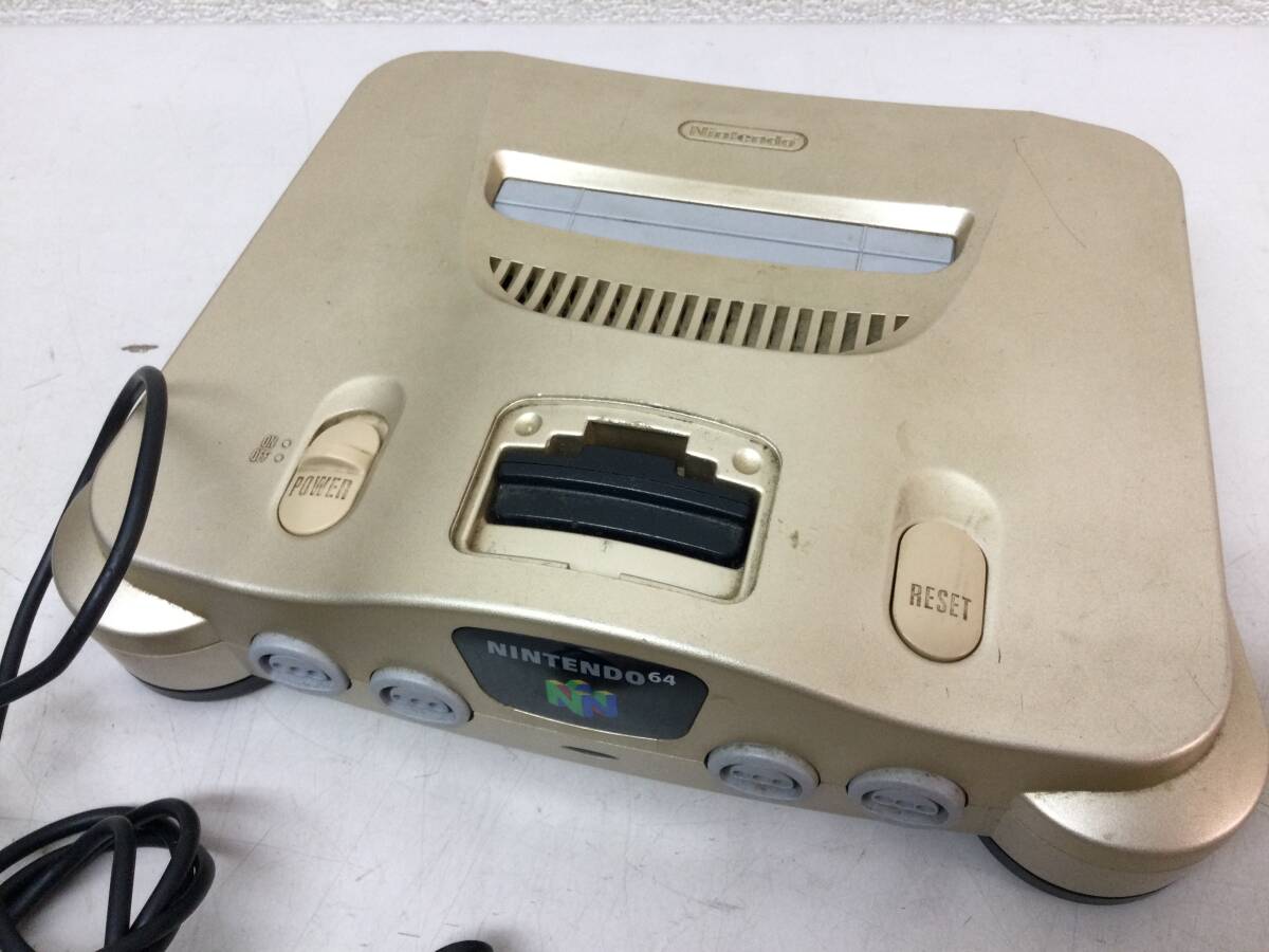 N64 ゴールド NUS-001 本体 コントローラー 2個 任天堂 ニンテンドー Nintendoの画像5