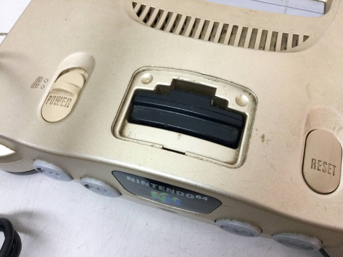 N64 ゴールド NUS-001 本体 コントローラー 2個 任天堂 ニンテンドー Nintendoの画像6