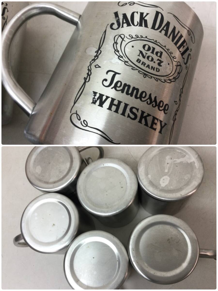 JACK DANIELS ジャックダニエル ステンレス マグカップ 6個 テネシーウィスキー 非売品 レア カップグラスの画像10