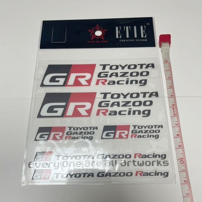  Toyota GR Gazoo Racing (ga Zoo рейсинг ) стикер Yaris,86, Supra 6 позиций комплект..
