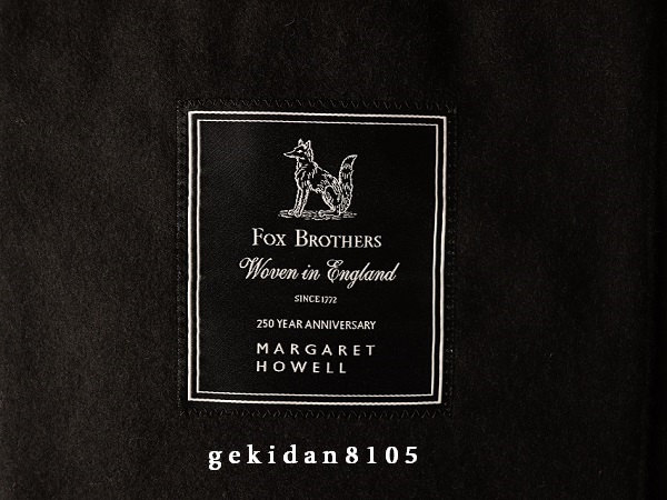 MARGARET HOWELL × FOX BROTHERS マーガレットハウエル 2022 限定 フォックスフランネル ジャケット 88,000円 新品同様