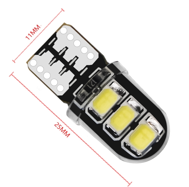 ハマー H3 (HUMMER) T345F 超爆光 T10 LED ナンバー灯 ライセンス灯 2点セット キャンセラー内蔵 ホワイト /6_画像4