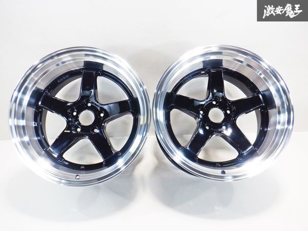  unused outlet CLEAVE RACING ST012 18 -inch 10.5J +15 PCD114.3 5H 5 hole wheel single unit 2 ps Silvia Skyline shelves 45