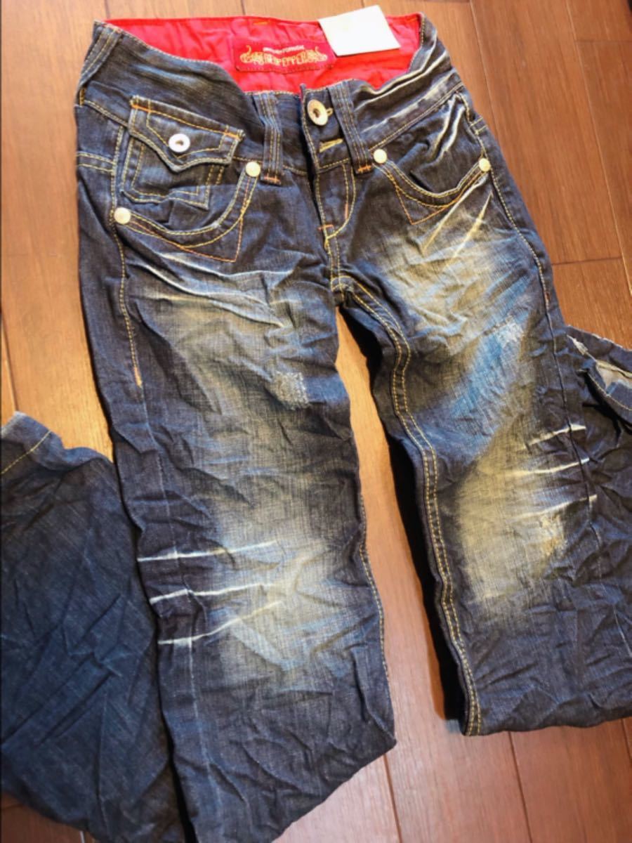  tag equipped RED PEPPER damage Denim pants 