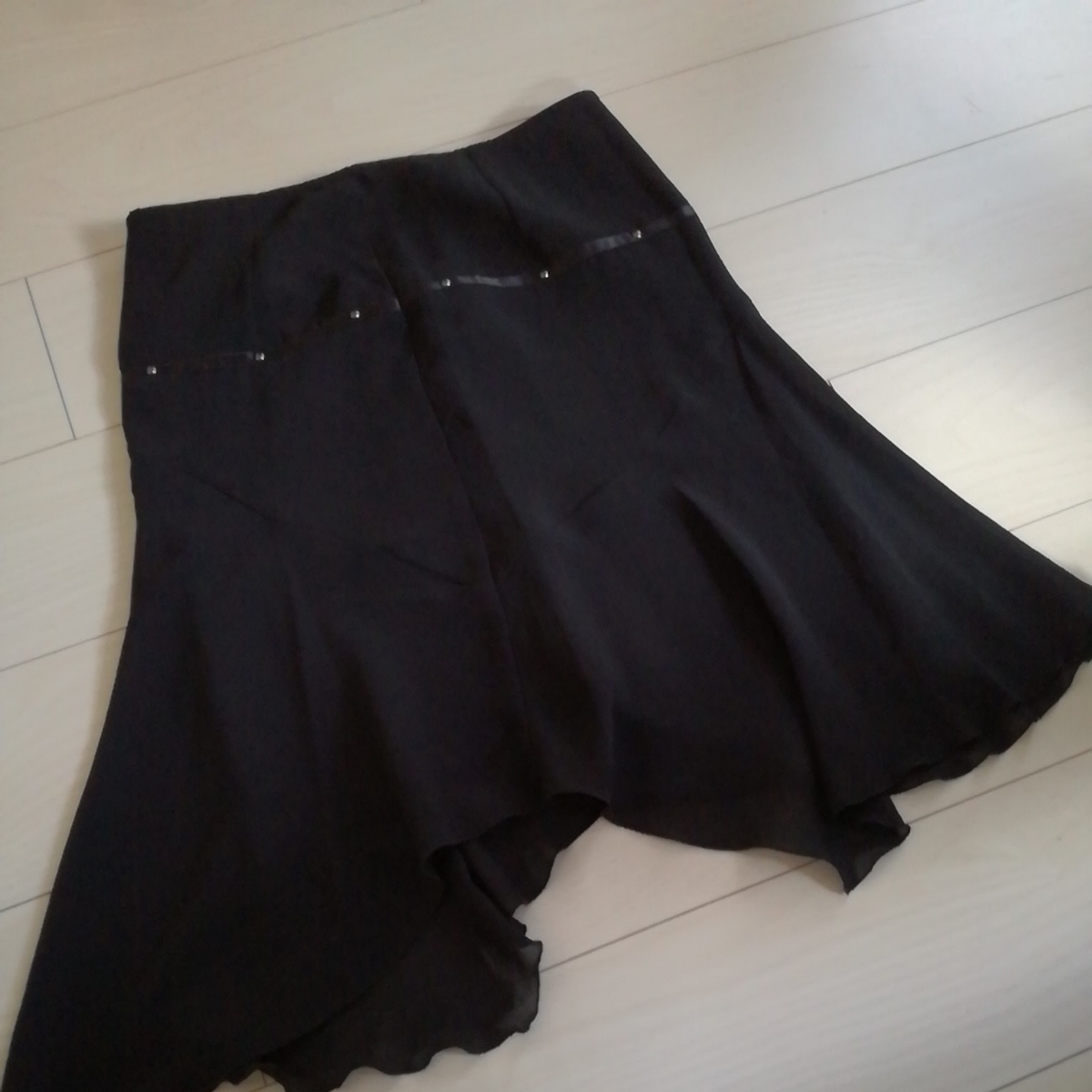 Le souk ルスーク　スカート　ボトムス　36サイズ　レディース　お洒落　ファッション　ブラック　黒_画像1