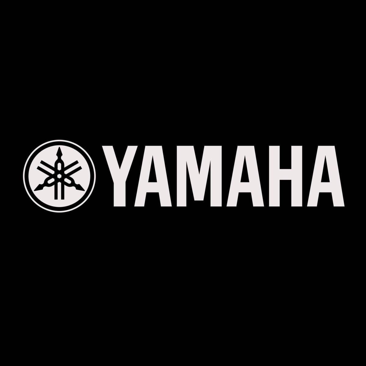 YAMAHA Yamaha aluminium emblem plate silver / black b