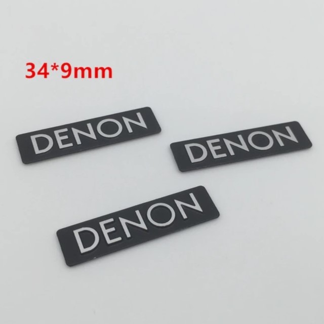 DENON Denon ten on aluminium эмблема plate серебряный / черный ama