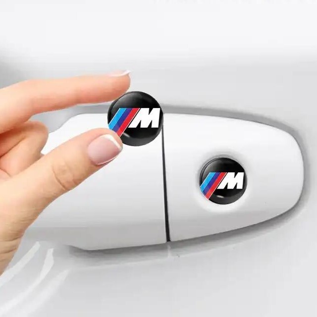 BMW Mスポーツ BMW ビーエムダブリュー 3Dクリスタルエンブレム 14mm 鍵穴マーク 鍵穴隠し キーレスの画像4