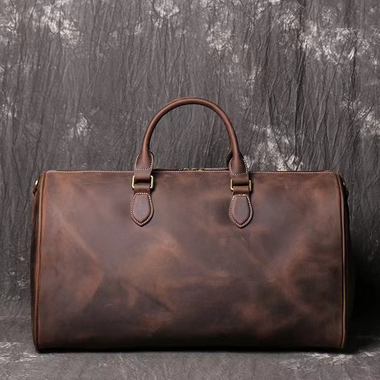  high quality * men's original leather travel bag leather traveling bag travel bag Golf bag sport bag high capacity travel business trip for leather bucket bag 