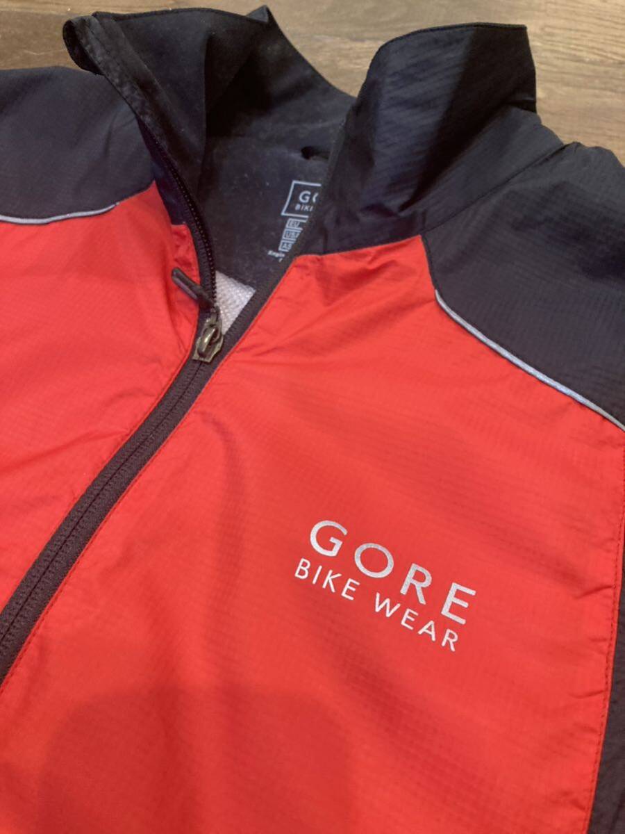 【美品】GORE BIKE WEAR WINDSTOPPER 2WAY ナイロンジャケット サイズL ゴアバイクウエア　ベスト ウィンドブレーカー メンズ サイクリング_画像6