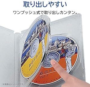 エレコム トールケース DVD BD 対応 標準サイズ 3枚収納 3個セット クリア CCD-DVD07C_画像5