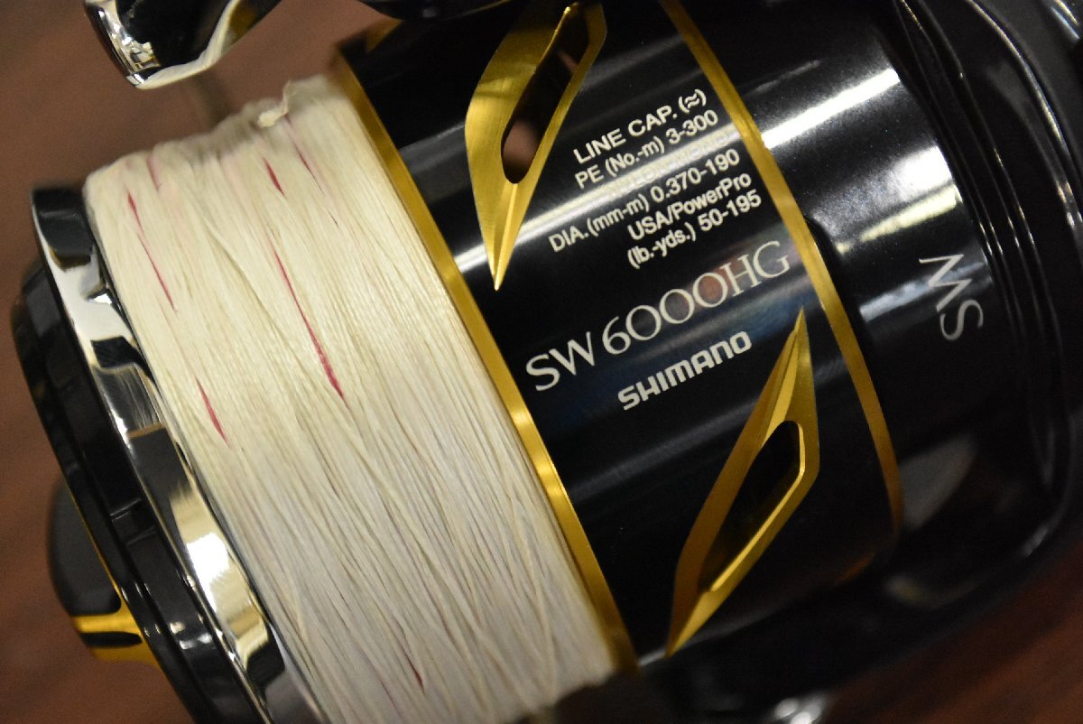 【程度良好美品★】シマノ 20 ステラ SW 6000HG SHIMANO STELLA スピニングリール ジギング ロックショア 青物 ヒラマサ ブリ 等に（CKN_O1_画像2