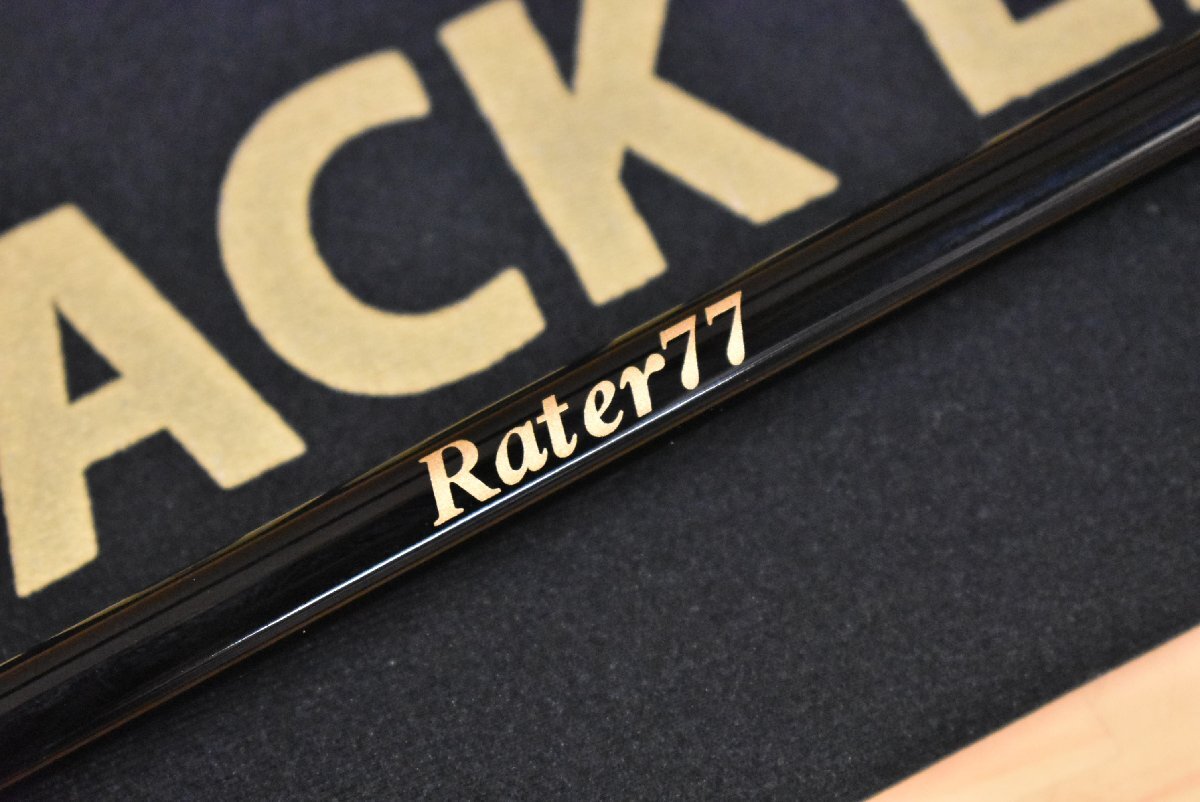 【使用僅か美品】ブラックライオン ラーテル 77 BLACK LION Rater 2ピース スピニング エギング ロッド アオリイカ エギ 等に（KKR_O1）_画像2