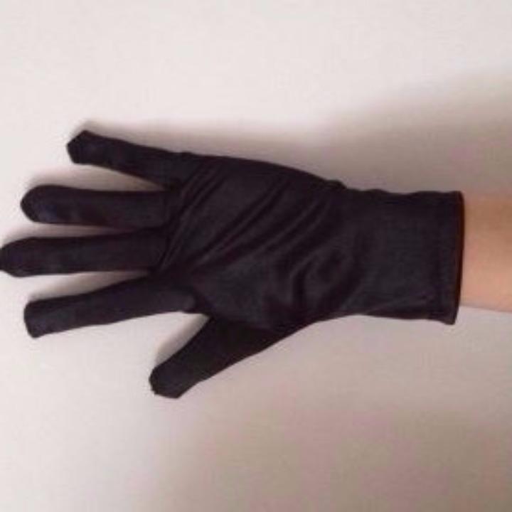  free shipping B84 formal satin Short gloves black sunburn measures simple pretty 