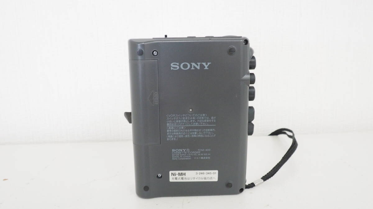 SONY TCM-400 カセット ボイスレコーダー 動作品 美品_画像4