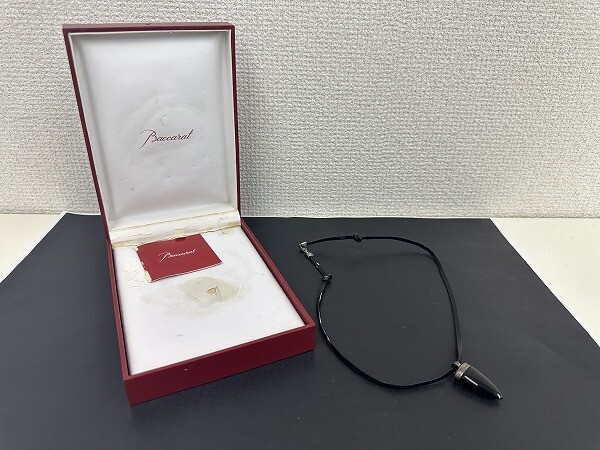 B201-X-41 ◎Baccarat バカラ トリバル SV925 クリスタルガラス ネックレス ペンダント アクセサリー 現状品①◎の画像6