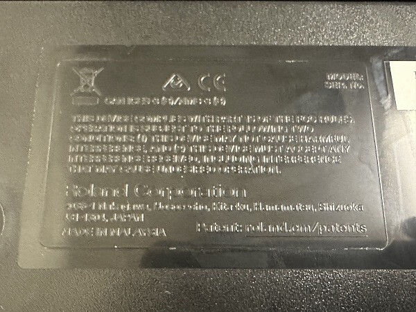 B004-X1-52 Roland FP-10-BK 電子ピアノ キーボード 88鍵盤 2020年製 ローランド 現状品①_画像5