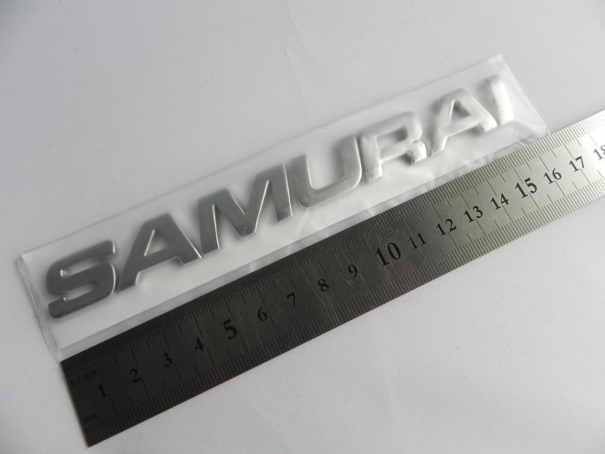 輸入品◆SAMURAI サムライ３Ｄエンブレム☆新型ジムニーJB64w/JB74wにステッカー メッキ 大2枚価格☆SJ30,JA71,JA11,JB31等 /定形外 OK_画像7