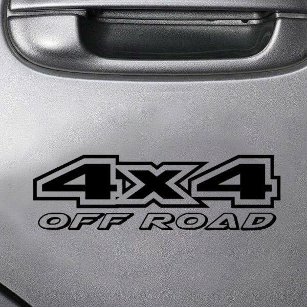 ■4X4 Off-road 四駆◆３Dカラー ステッカー デカール/19cm x 6cm◆ 4WD オフロード クロカンにジムニーJB64ランクル プラド/定形発送 OK_画像1