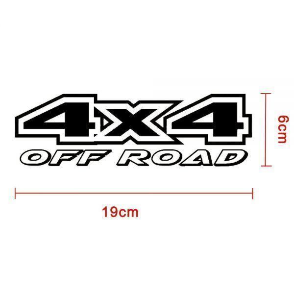 ■4X4 Off-road 四駆◆３Dカラー ステッカー デカール/19cm x 6cm◆ 4WD オフロード クロカンにジムニーJB64ランクル プラド/定形発送 OK_画像3