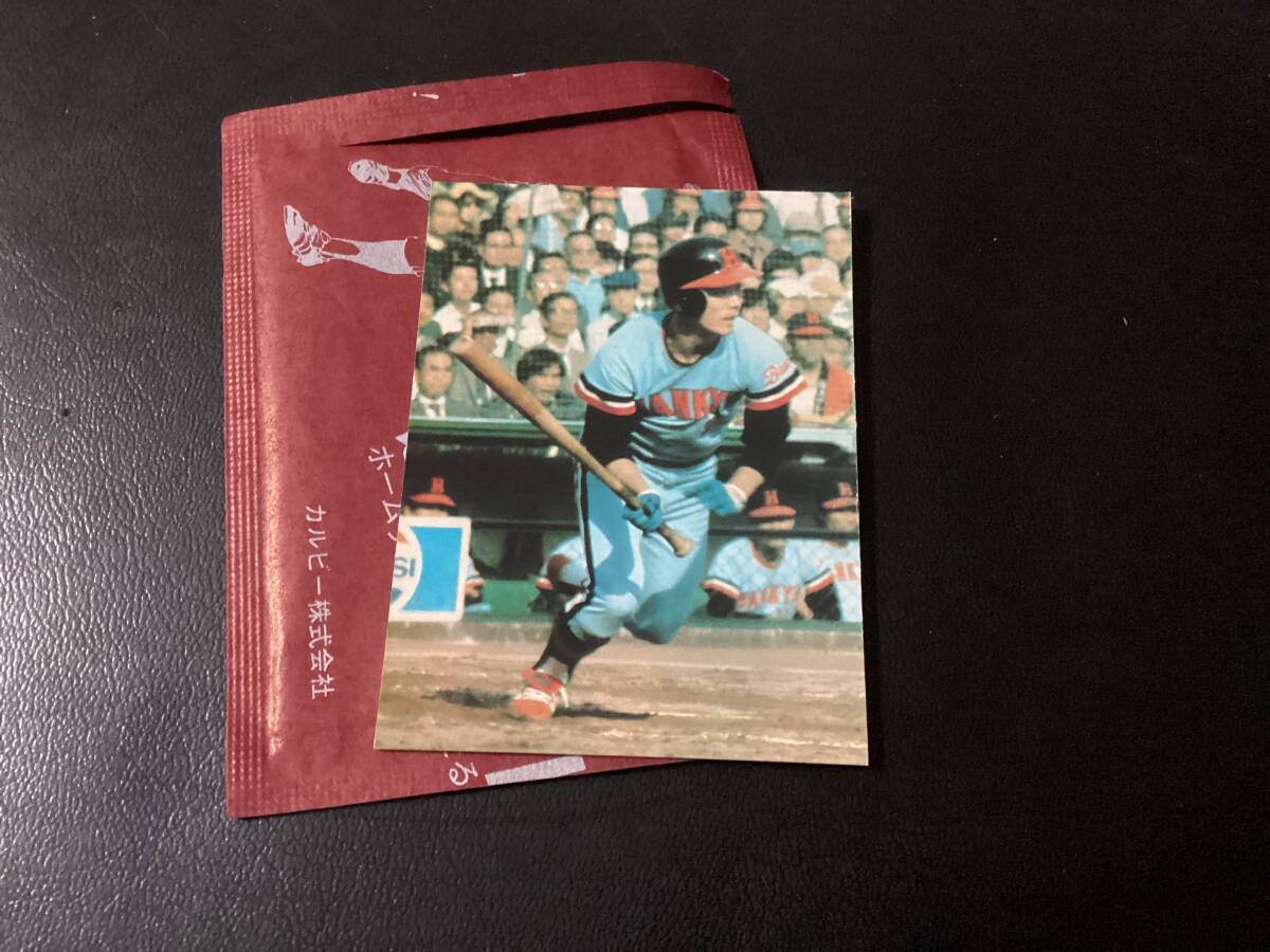 未開封開封品　カルビー79年　福本（阪急）8月17位　プロ野球カード　美品　レアブロック_画像1