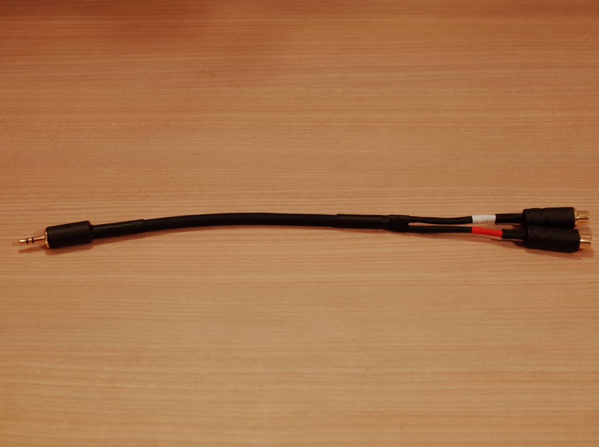 ★ MOGAMI 2549 RCAメス-ステレオミニプラグ 3.5mm 変換ケーブル 50cm YケーブルNeutrik NYS372P-BG NYS231BG-LL(アンフェノール変更可) ★