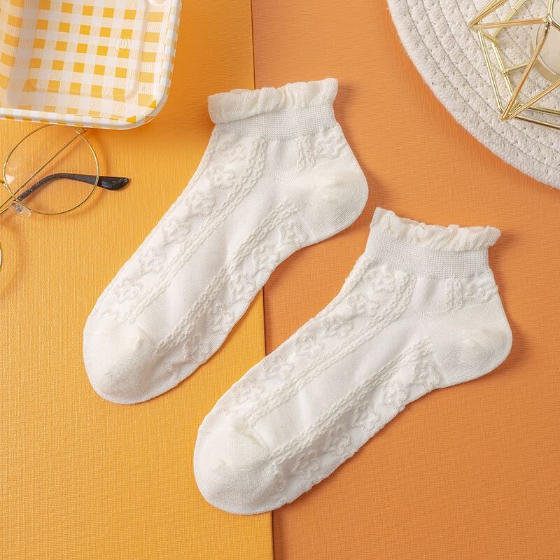  новый продукт товар женский носки 5 пар комплект модный прозрачный цветочный принт гонки .... носки продажа комплектом женщина носки 