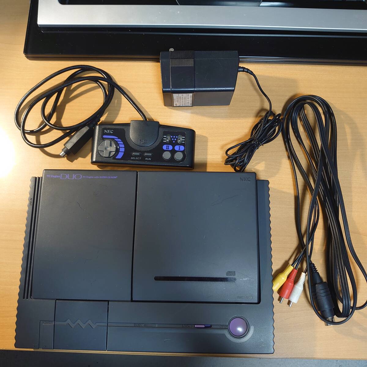 PC engine DUOV body CD operation verification settled * with translation VAC adapter, controller, cable, outer box equipped VPI-TG8 PAD-124VNEC PC Engine DUOV free shipping 