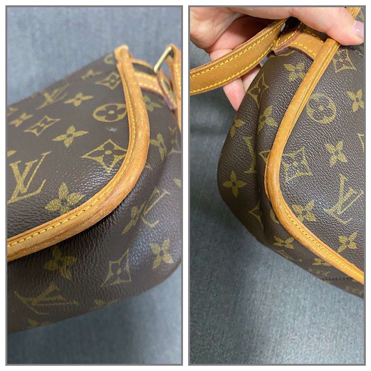 LOUIS VUITTON ルイ ヴィトン ショルダーバッグ モノグラム ソローニュ M42250 ブラウン 斜め掛け レディース カバン Bag 1円〜_画像8