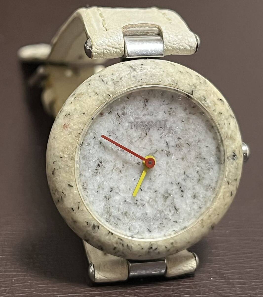ヴィンテージ 70年代 TISSOT ティソ ロックウォッチ 御影石 大理石 腕時計 中古長期保管品の画像1