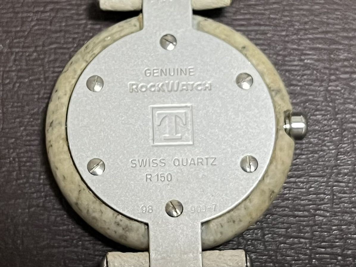ヴィンテージ 70年代 TISSOT ティソ ロックウォッチ 御影石 大理石 腕時計 中古長期保管品の画像4