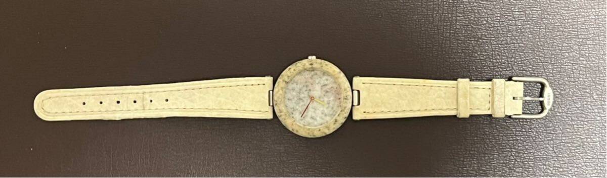 ヴィンテージ 70年代 TISSOT ティソ ロックウォッチ 御影石 大理石 腕時計 中古長期保管品の画像2