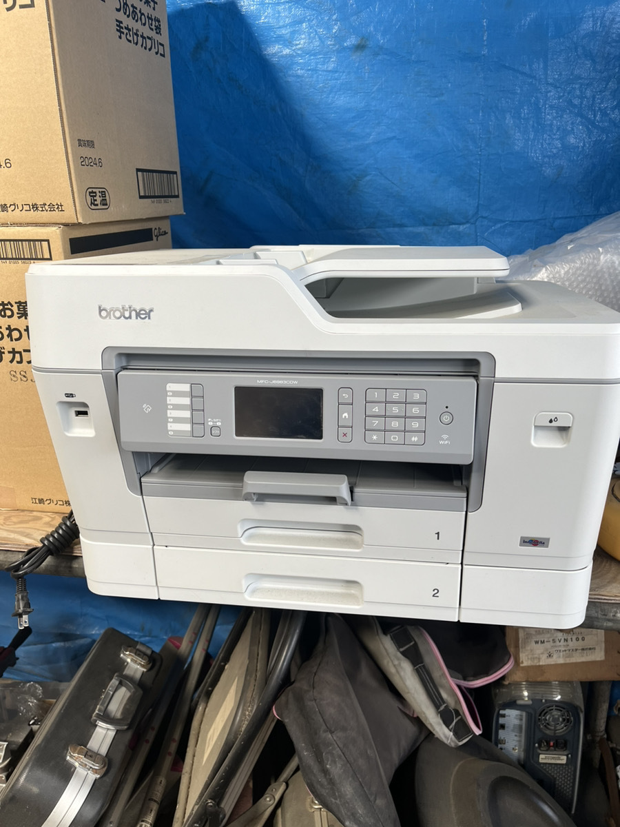 brother / ブラザー　インクジェット プリンター 複合機　MFC-J6983CDW　A3用紙対応 コピー　FAX　通電のみ確認　引き取り可_画像1