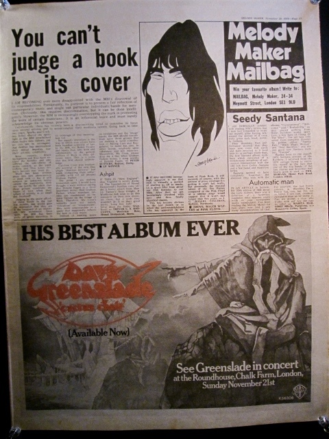 CARAVAN『HISTORY』 & DAVE GREENSLADE『CACTUS CHIOR』◎稀少アルバム＆ツアー広告◎英『MELODY MAKER』原紙[1976年]の画像5