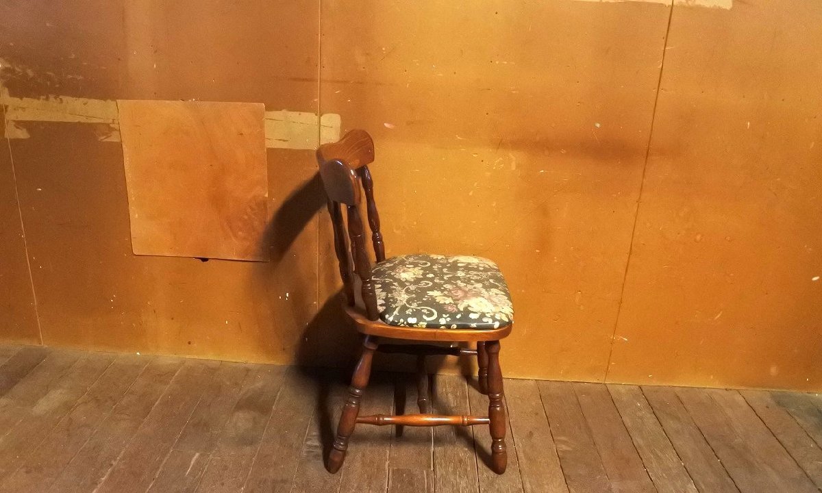 レトロポップ フラワープリント ダイニングチェア 花柄 MIKIMOKU ミキモク/アンティーク ビンテージ 椅子 北欧家具_画像5