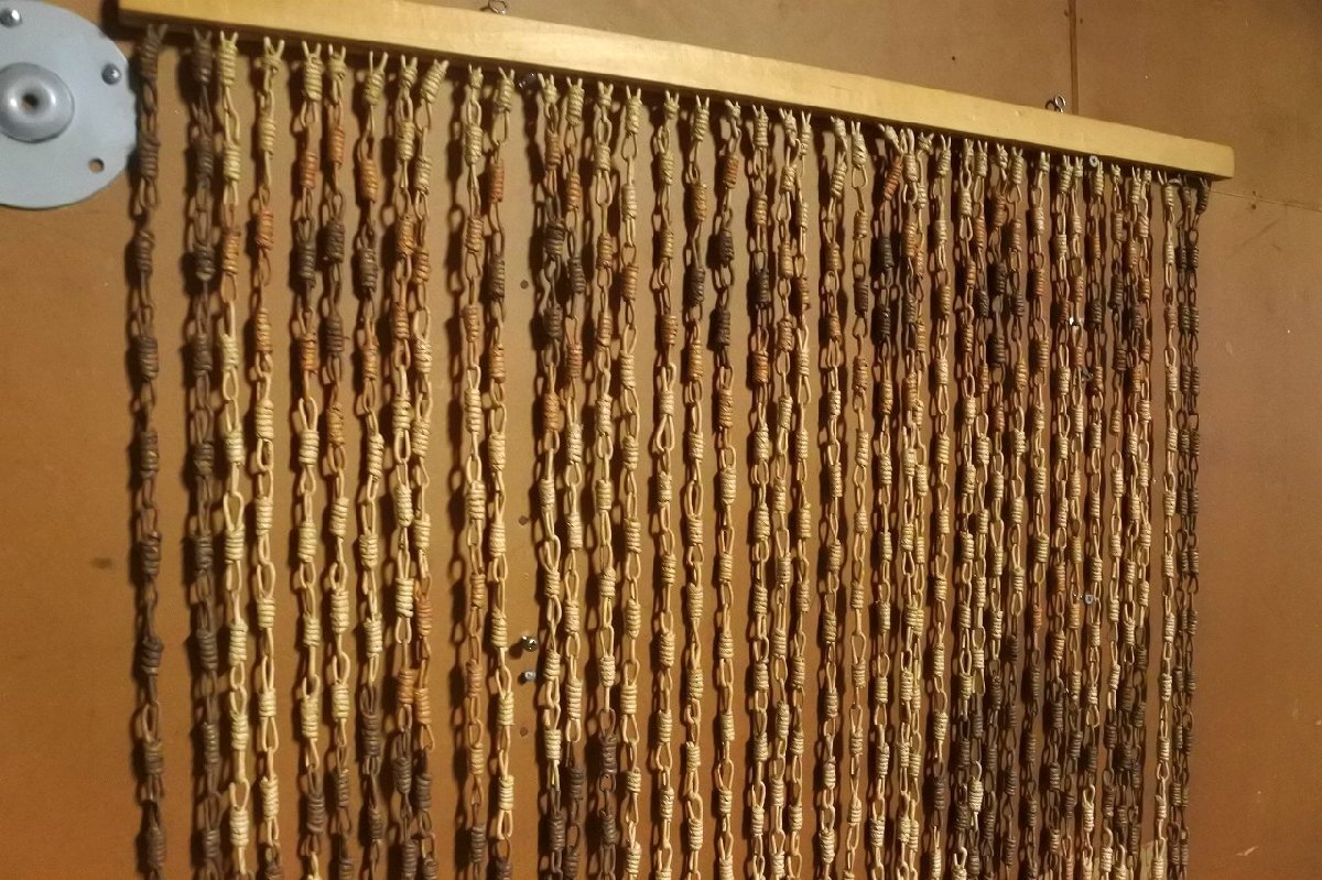 昭和レトロ 当時物 魚 珠のれん 玉のれん 玉暖簾 すだれ 70's 昭和レトロ 当時物 魚 珠のれん 玉のれん 玉暖簾 すだれ 70's