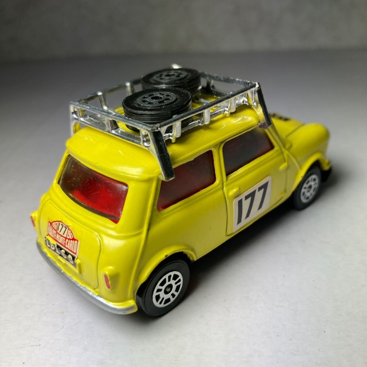  Britain made Corgi Mini Cooper Monte Carlo yellow inspection Asahi toy CORGI TOYS