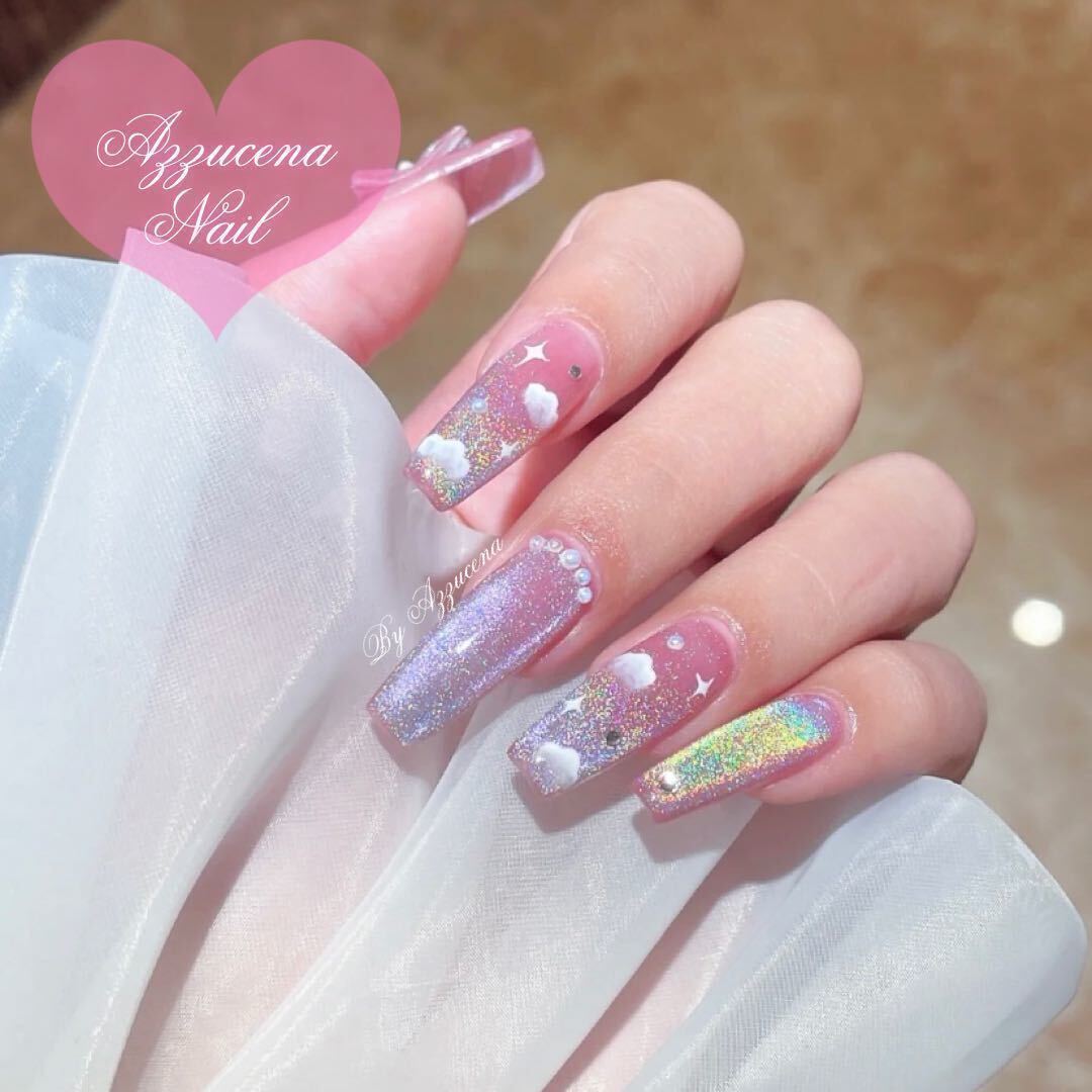 new◇unicorn magnet prism gel ◇マグネットジェルネイル