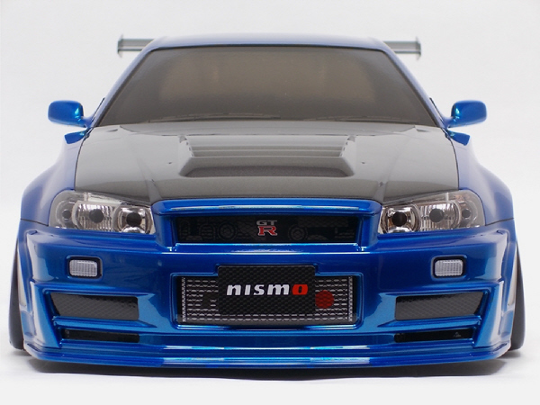 タミヤ R34 GT-R Z-tune 塗装済完成ボディ　メタリックブルー／ガンメタル_画像5