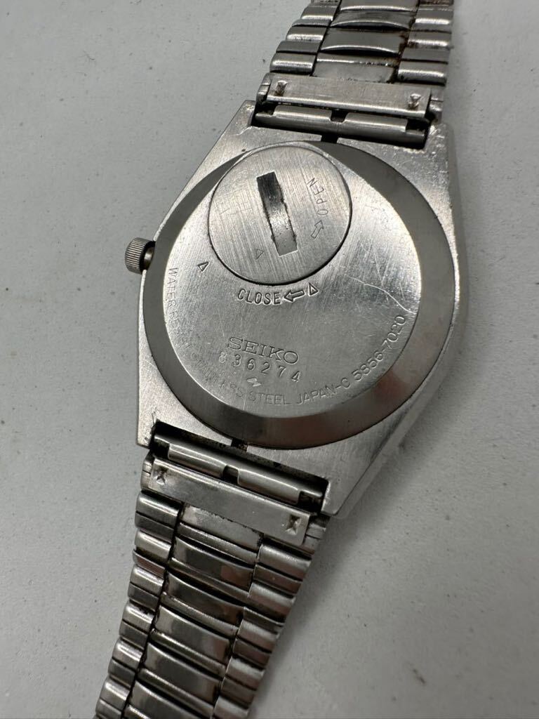 【SEIKO 】腕時計 5856-7020KING QUARTZ 中古品　ジャンク　不動　わけあり_画像7